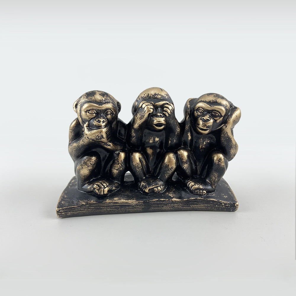 Hear No Evil, Speak No Evil, See No Evil - Bronze monkeys