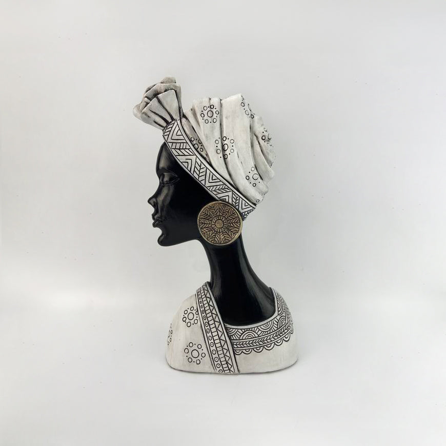 African Lady Sculpture - 27.5cm