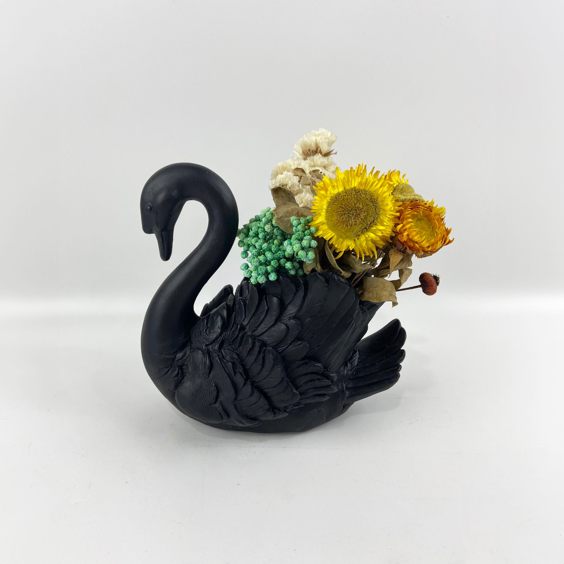 Swan Vase - Black