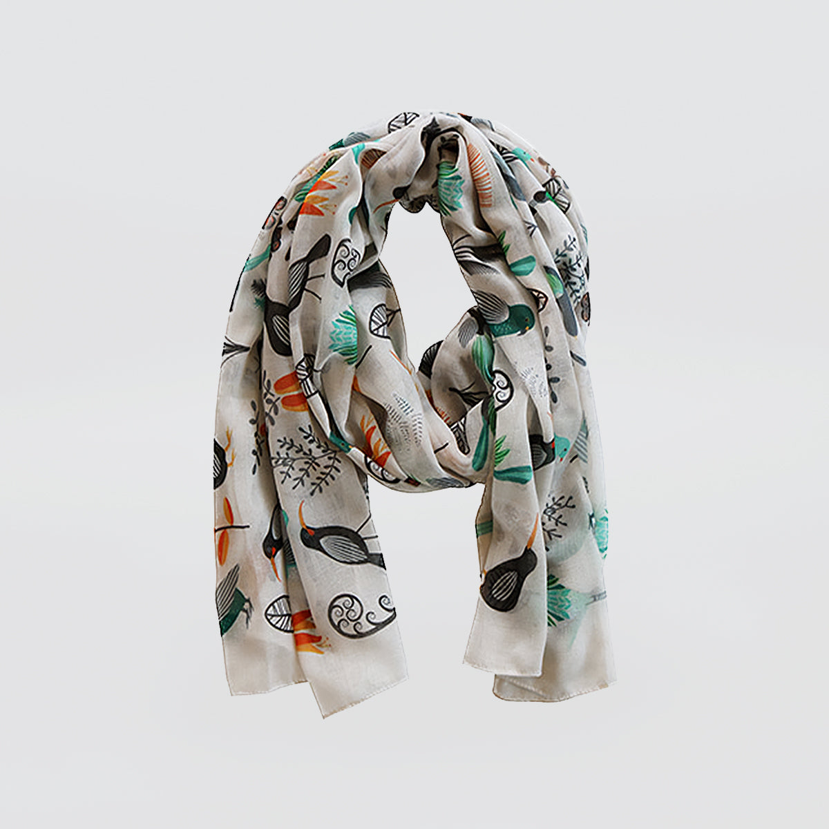 NZ Native White Scarf