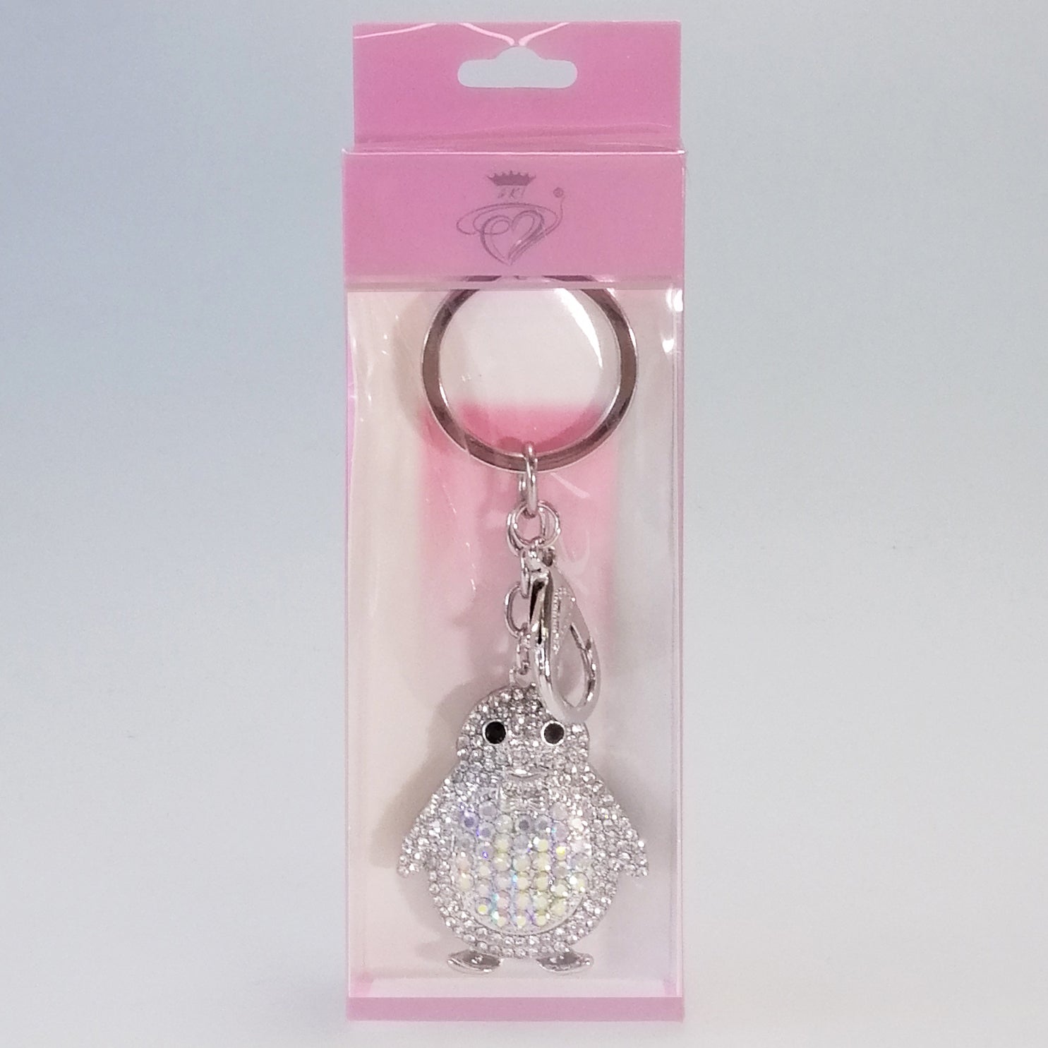 Bling Penguin Charm - Silver