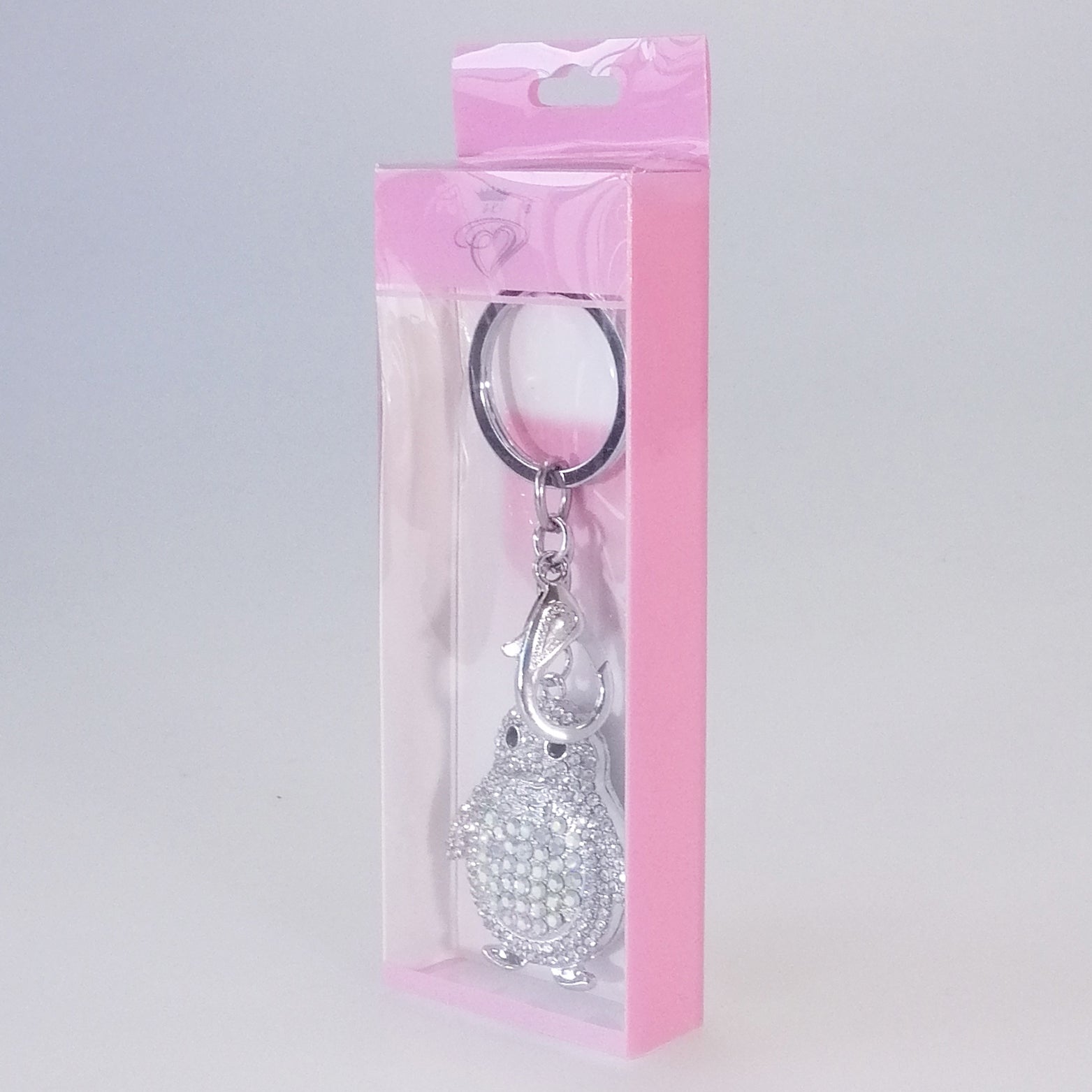 Bling Penguin Charm - Silver