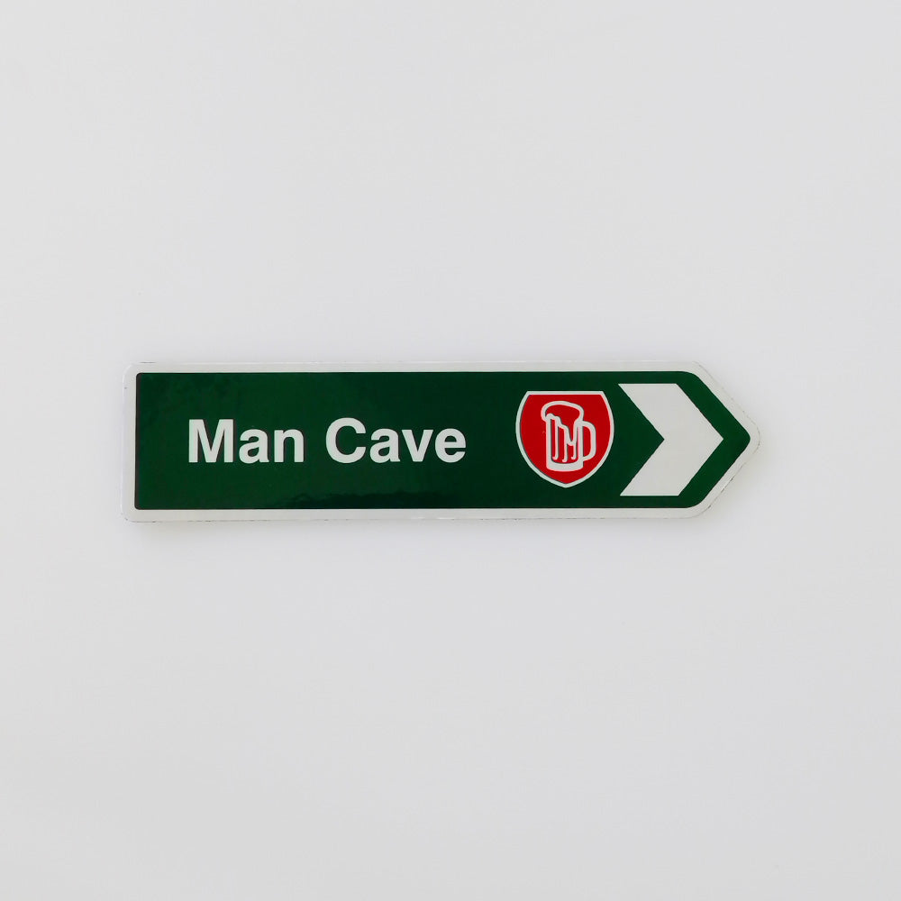 'Man Cave' Road Map Sign Magnet