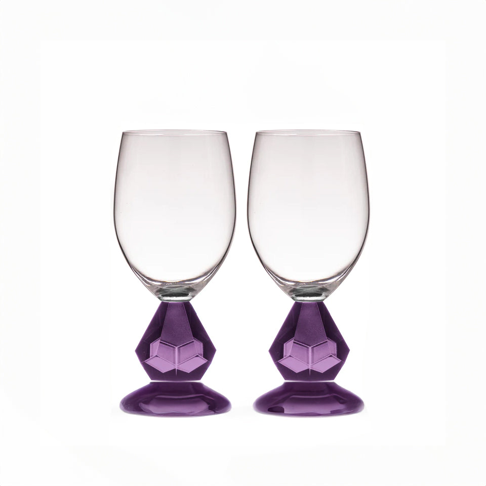 Zhara Wine Glass - Amethyst