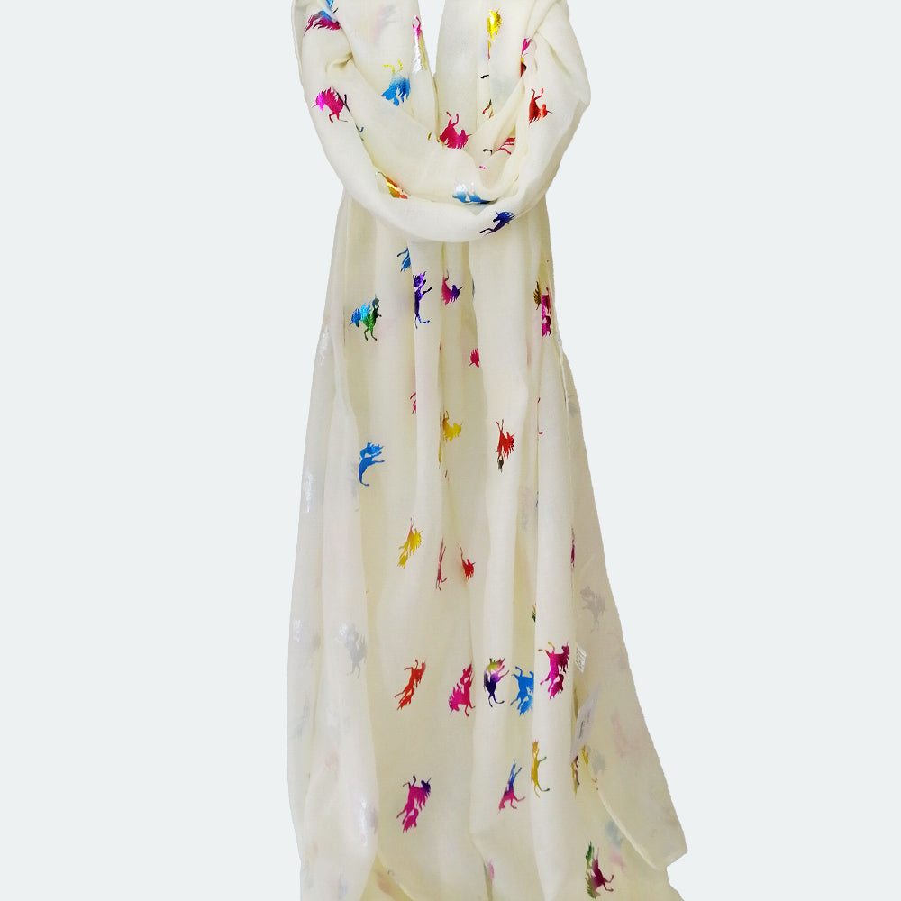 Unicorn Foil Scarf