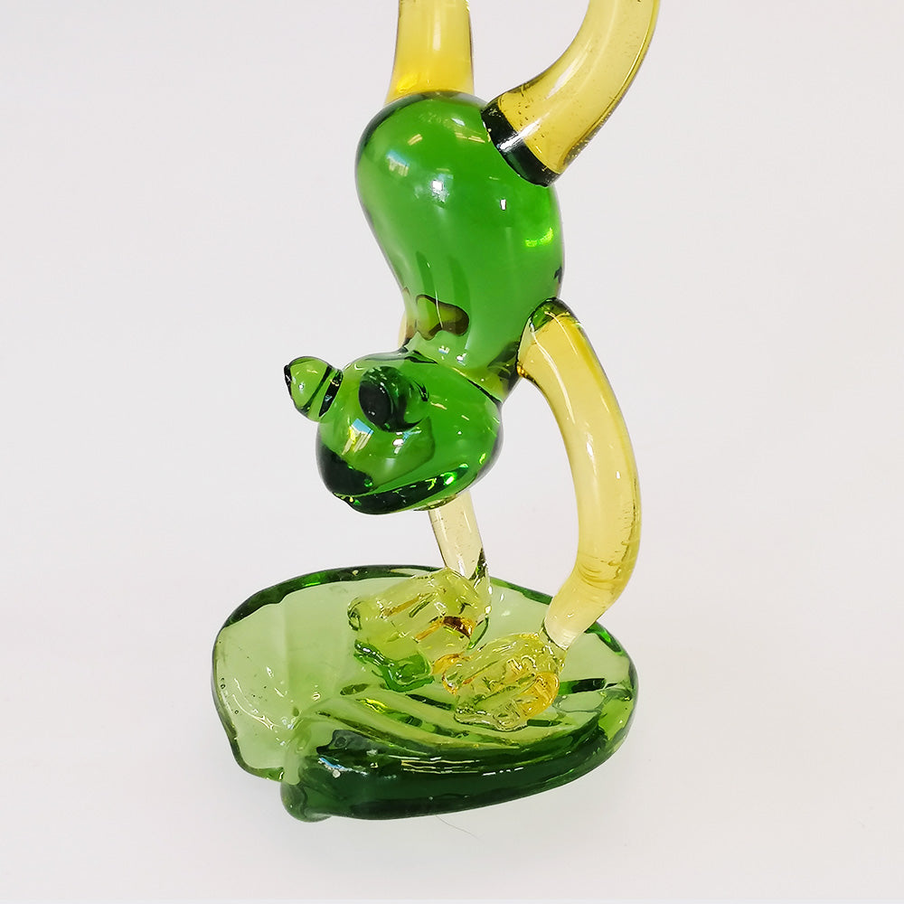 Handstand' Glass Frog - 9cm