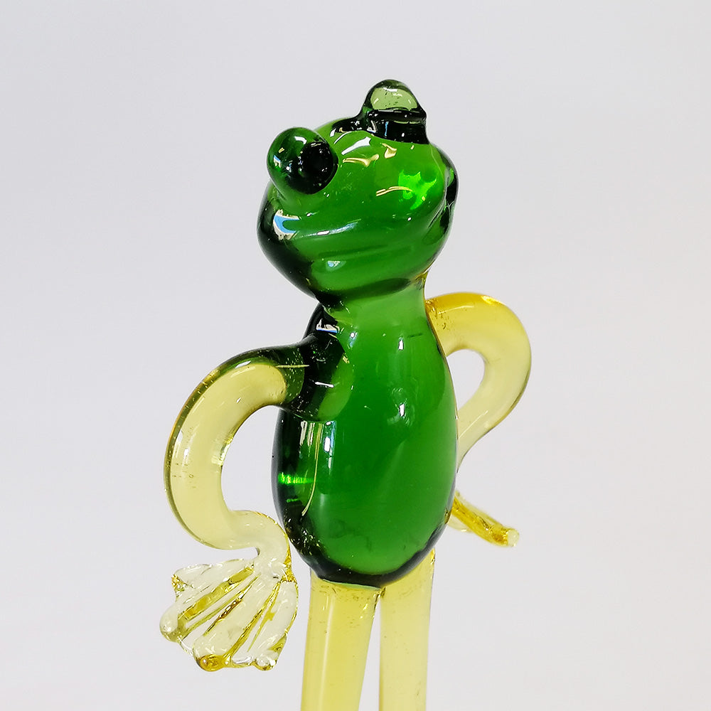 Hands On Hips' Glass Frog - 9cm