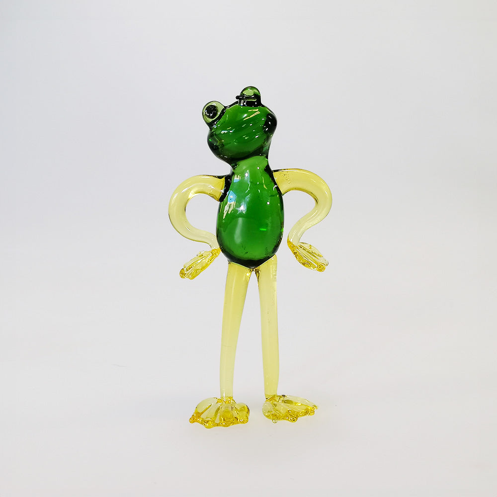 Hands On Hips' Glass Frog - 9cm