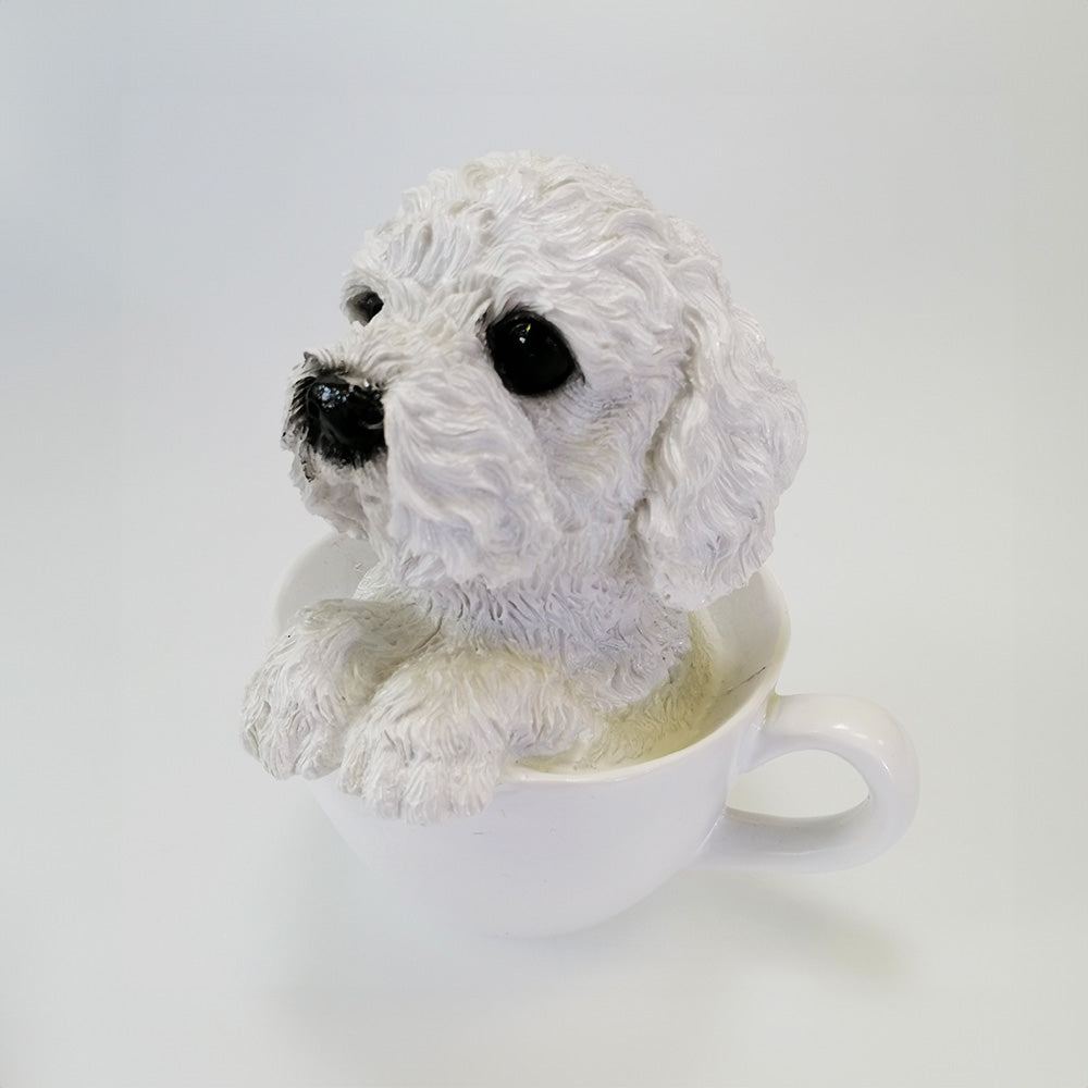 Bichon In A Cup - Money Box