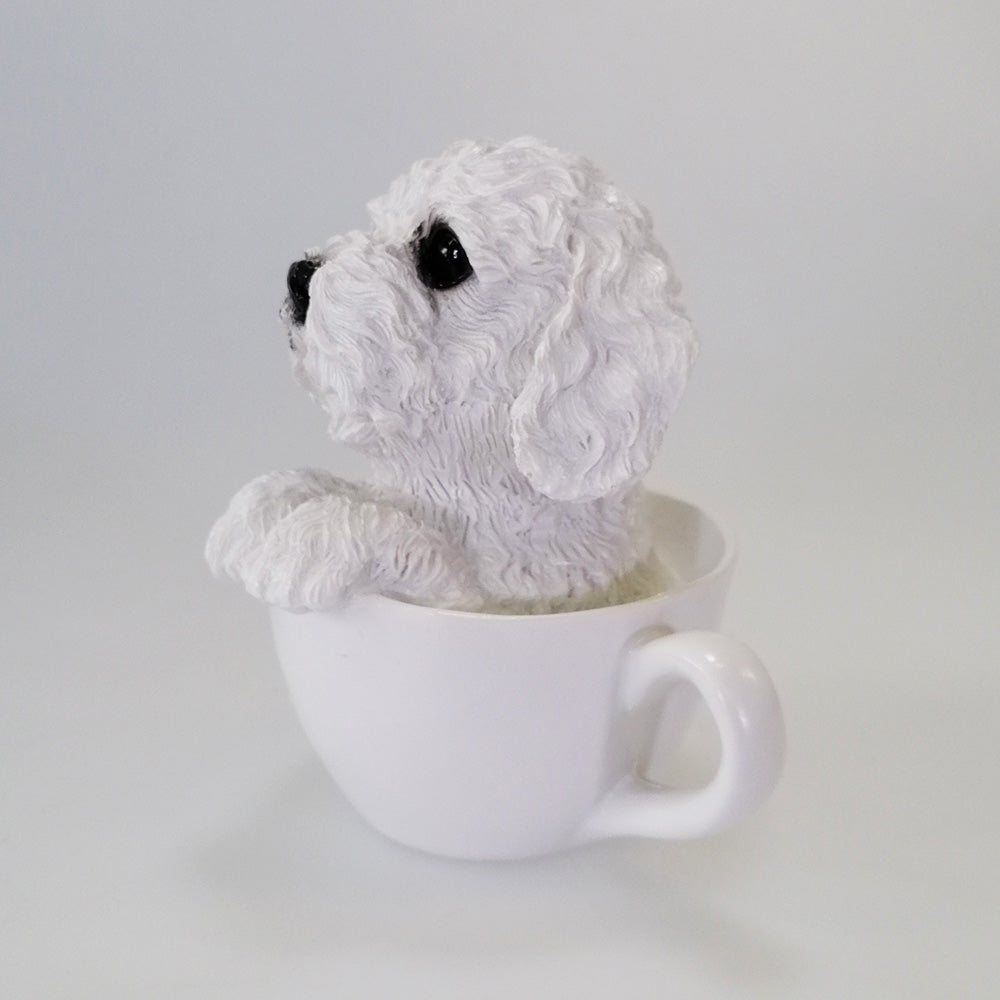 Bichon In A Cup - Money Box