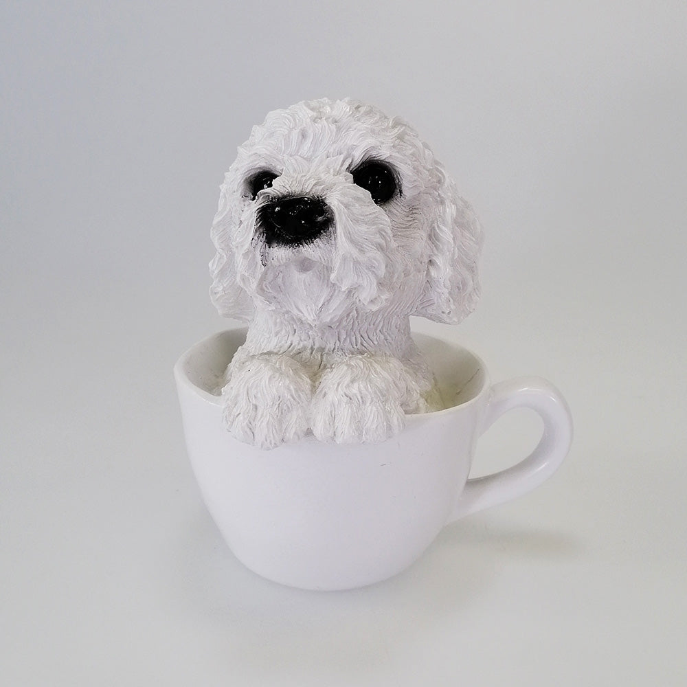 Bichon In A Cup - Money Box