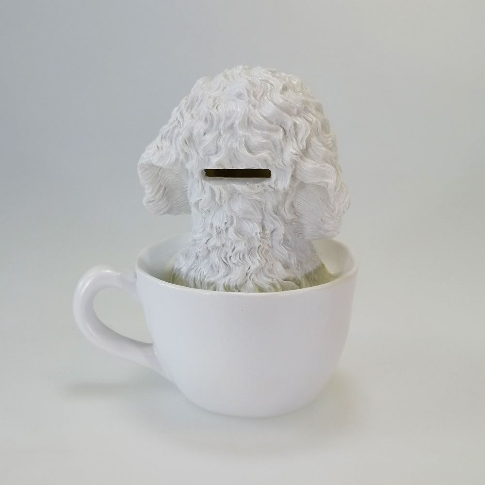 Bichon In A Cup - Money Box