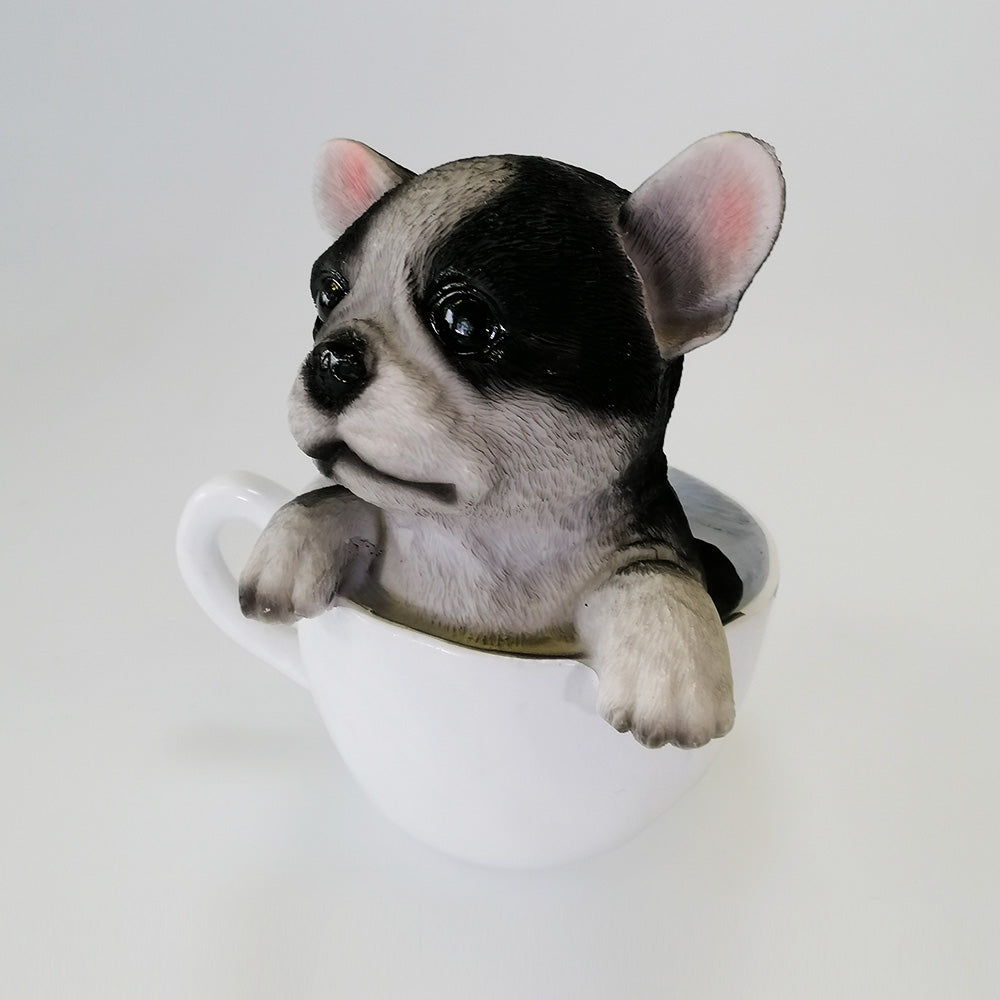 French Bulldog In A Cup - Money Box