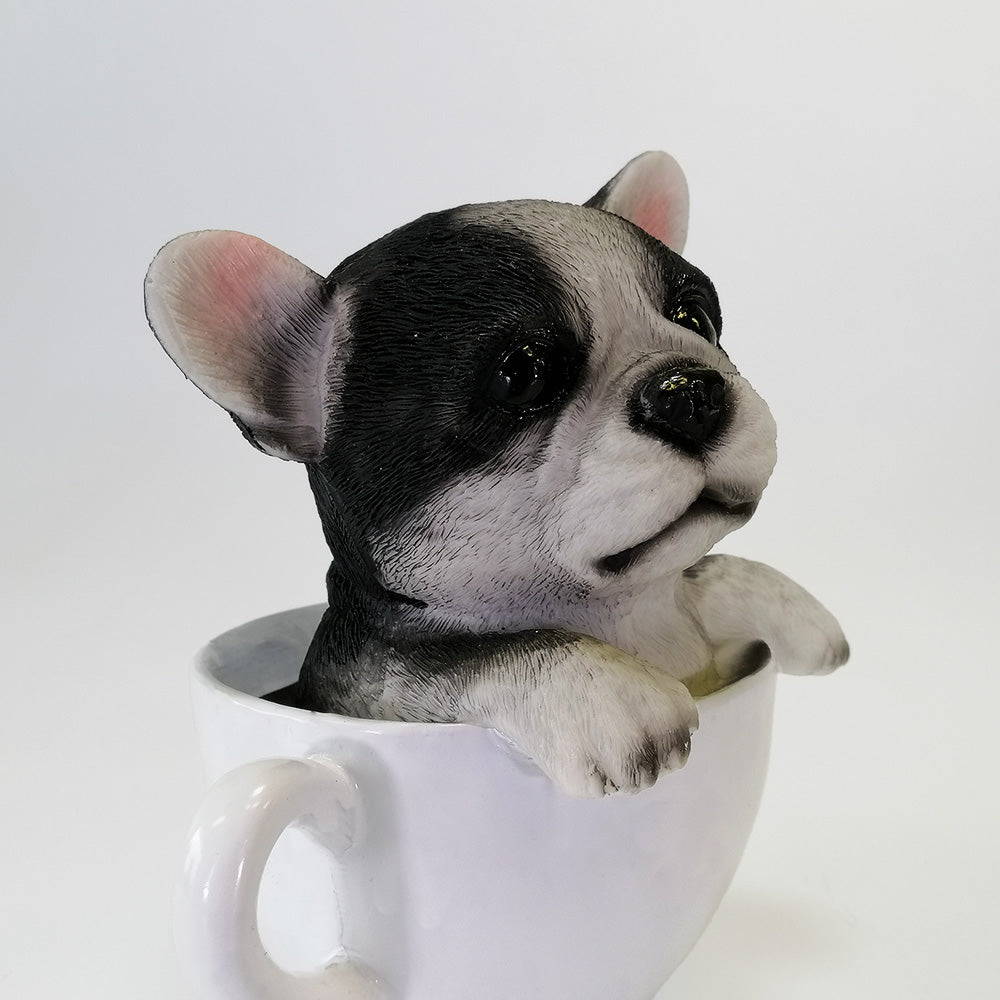 French Bulldog In A Cup - Money Box