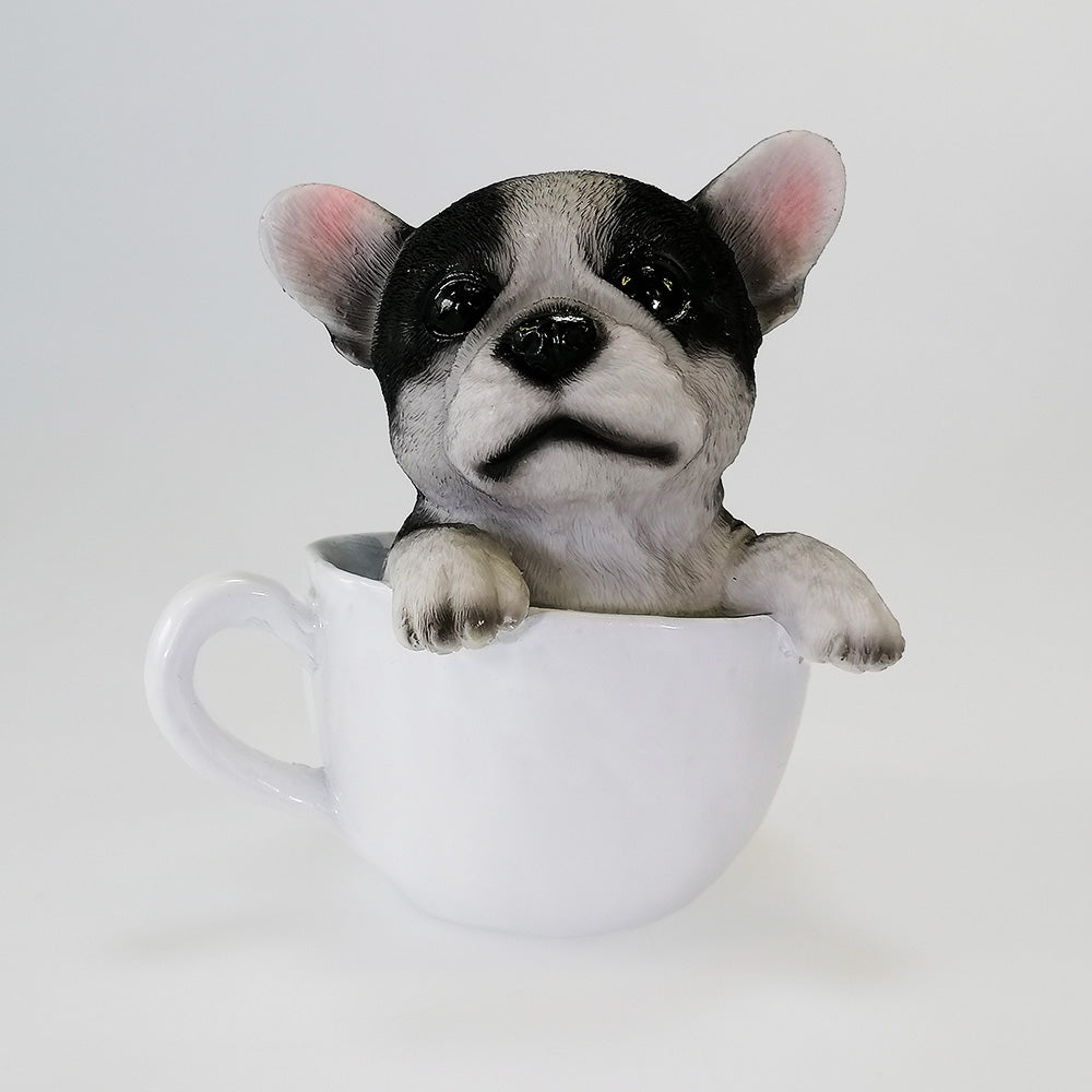 French Bulldog In A Cup - Money Box