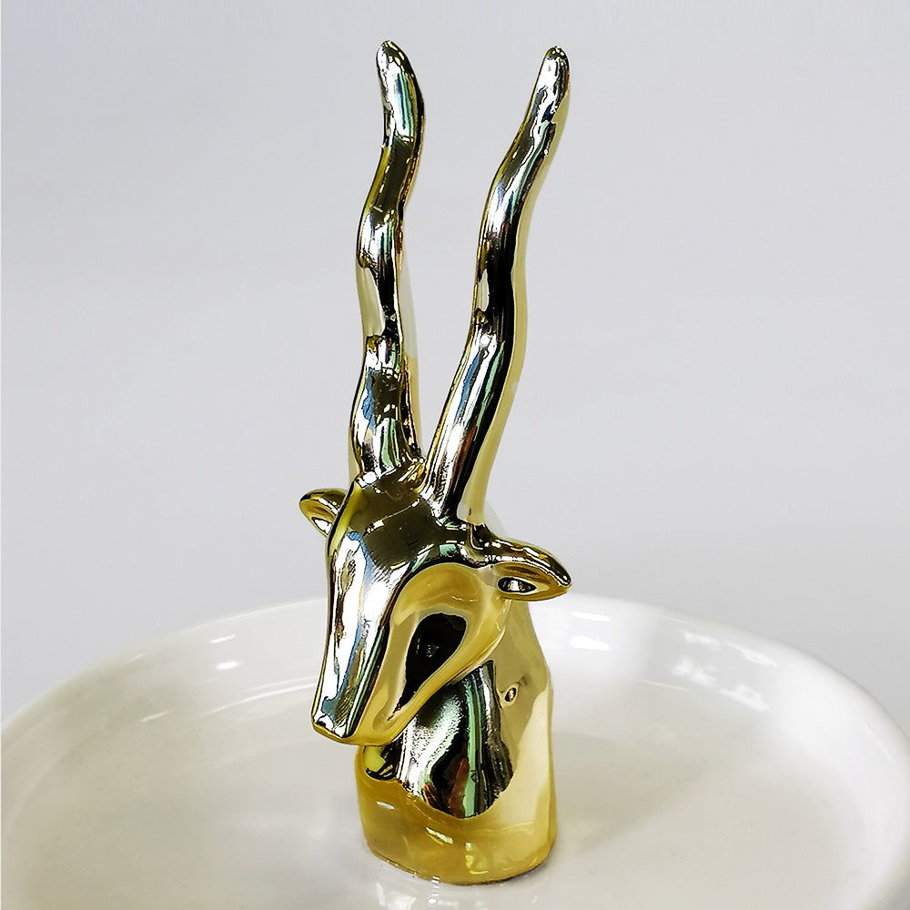 Gold Gazelle Ring & Bracelet Holder
