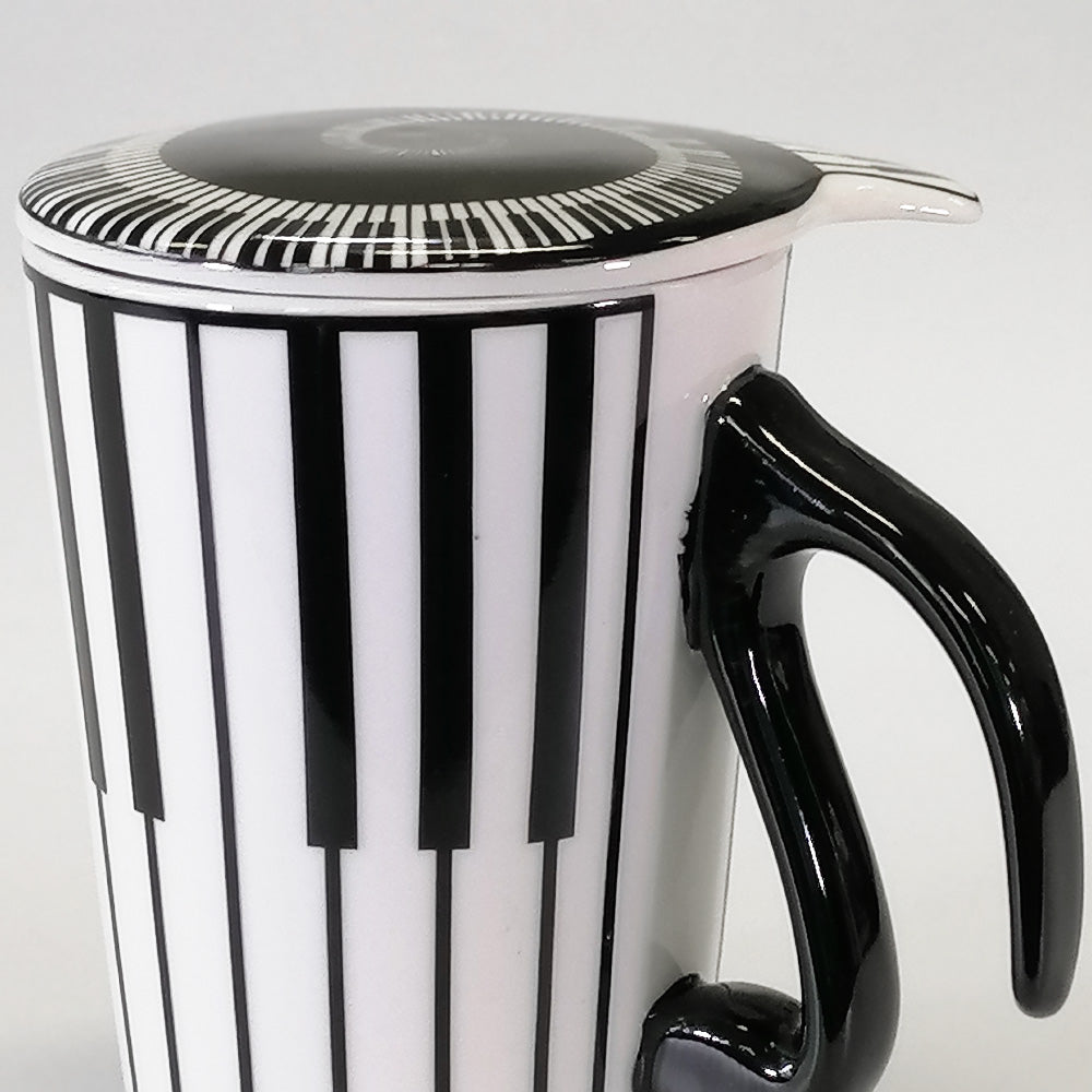 Piano Mug With Lid - 300ml
