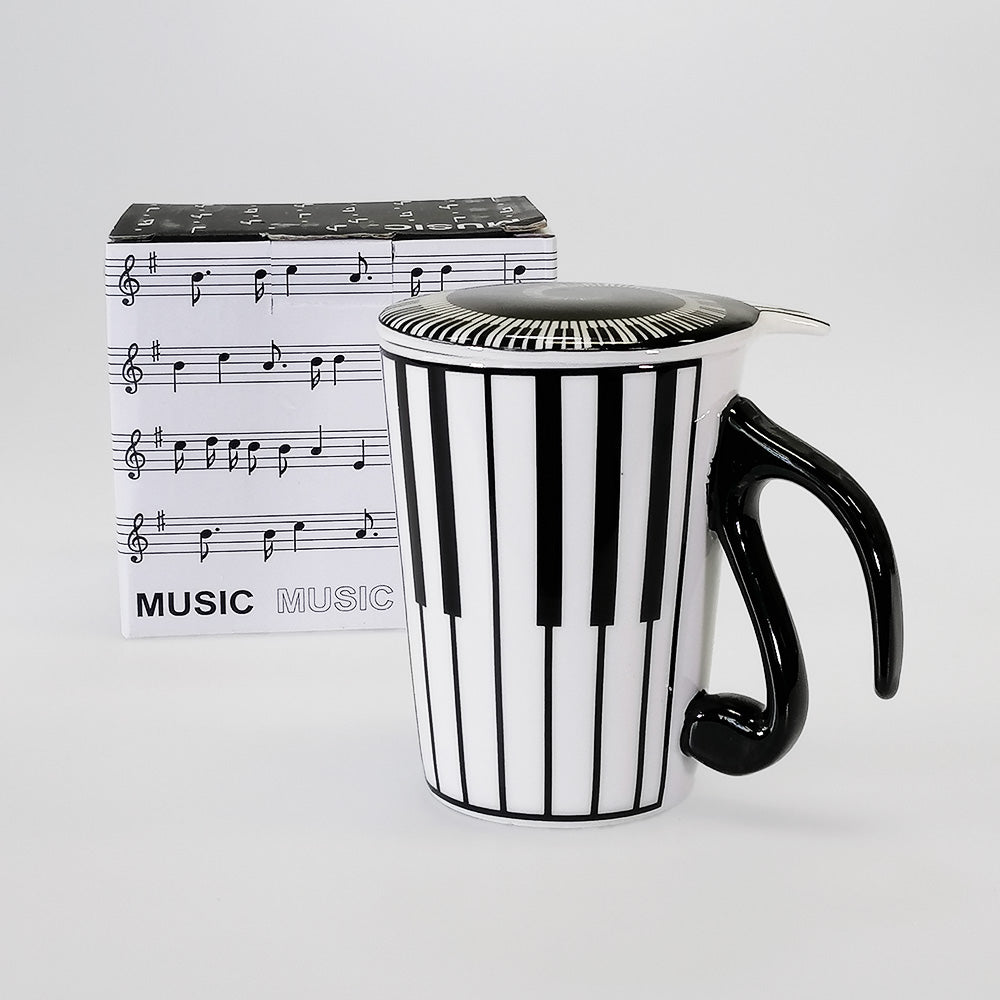 Piano Mug With Lid - 300ml