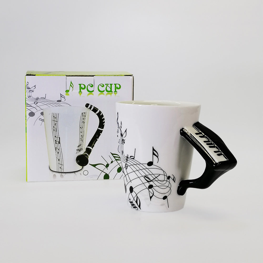 'Piano Handle' Mug - 350ml