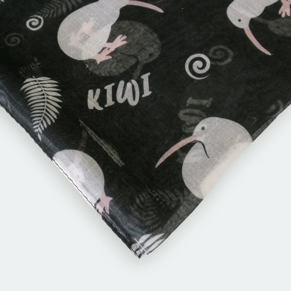 Kiwi Foil Scarf - Black & White