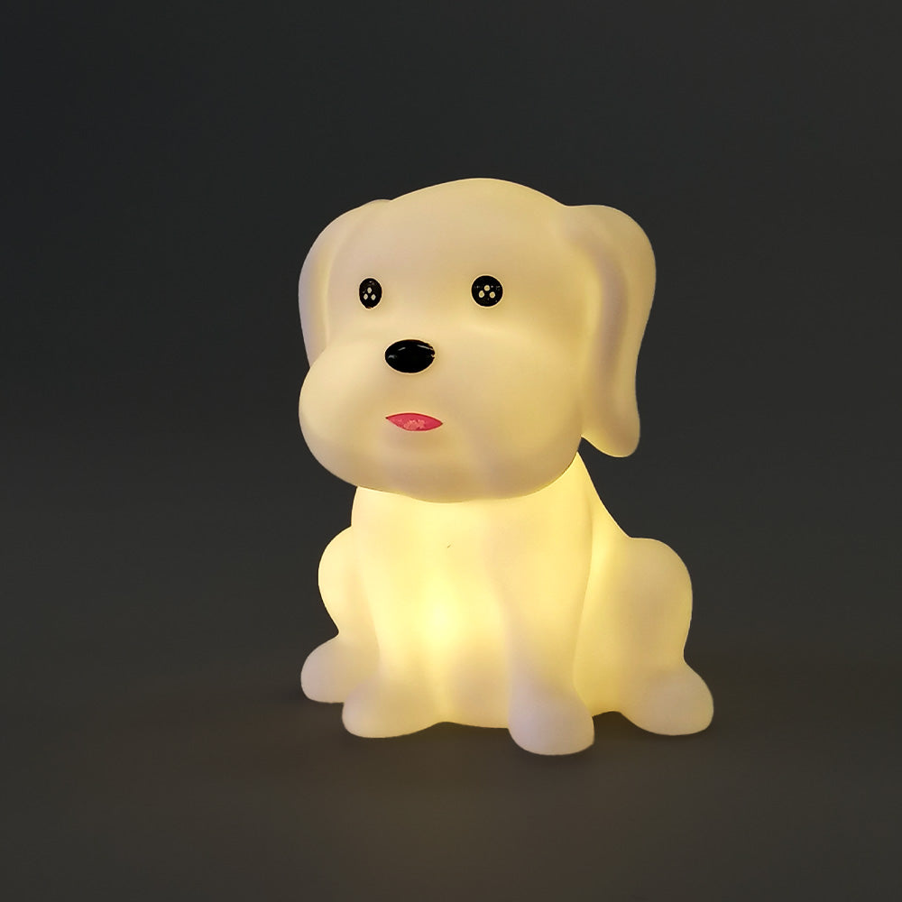 Light Up Figurine - White Dog