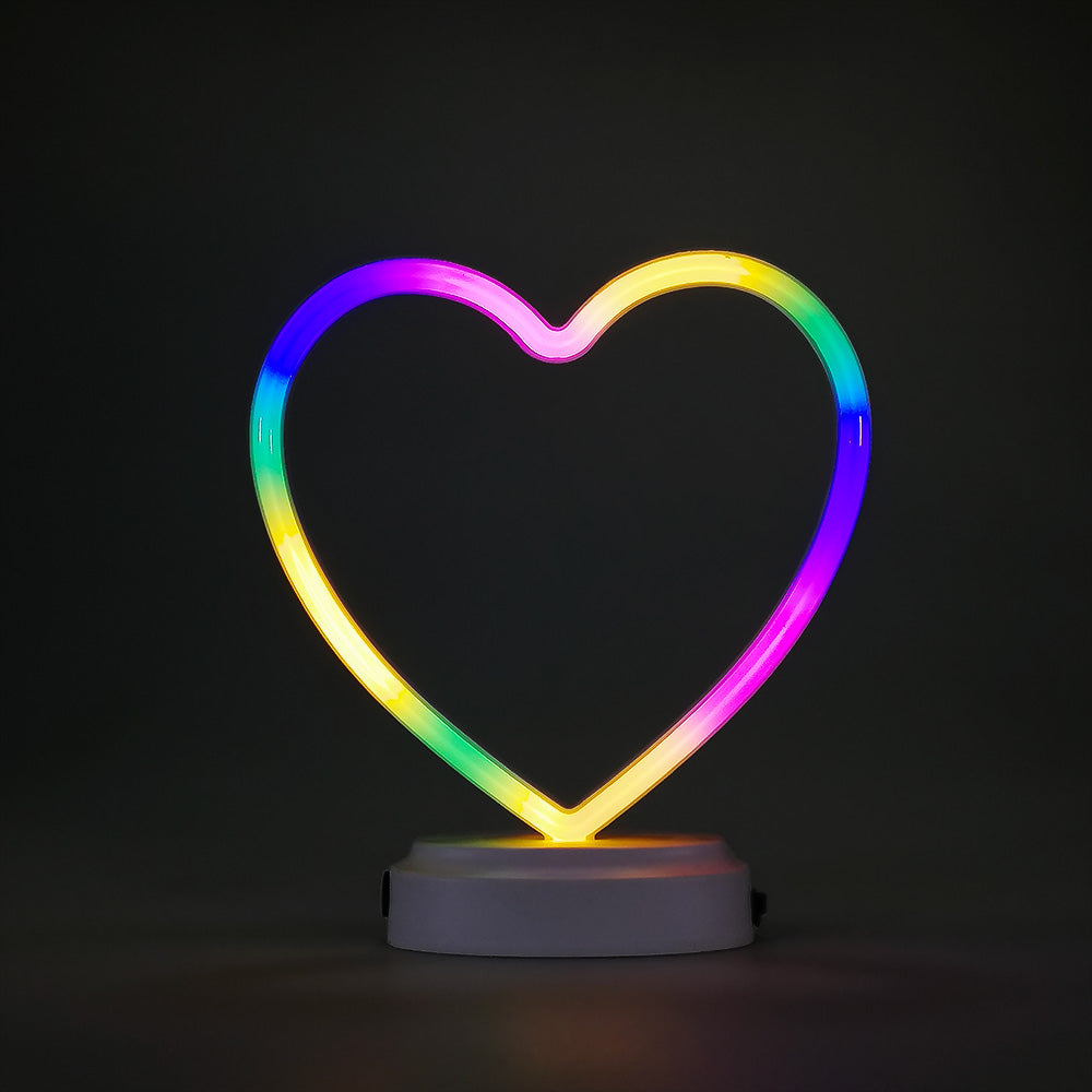 Neon Light-Up Heart