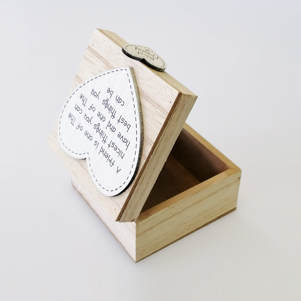 'A Friend Is...' Heart Styled Box