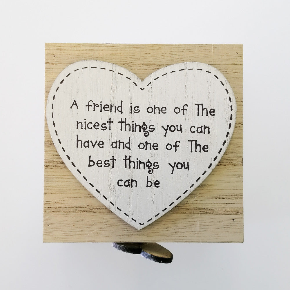 Heart Styled Box - 'A Friend Is...'