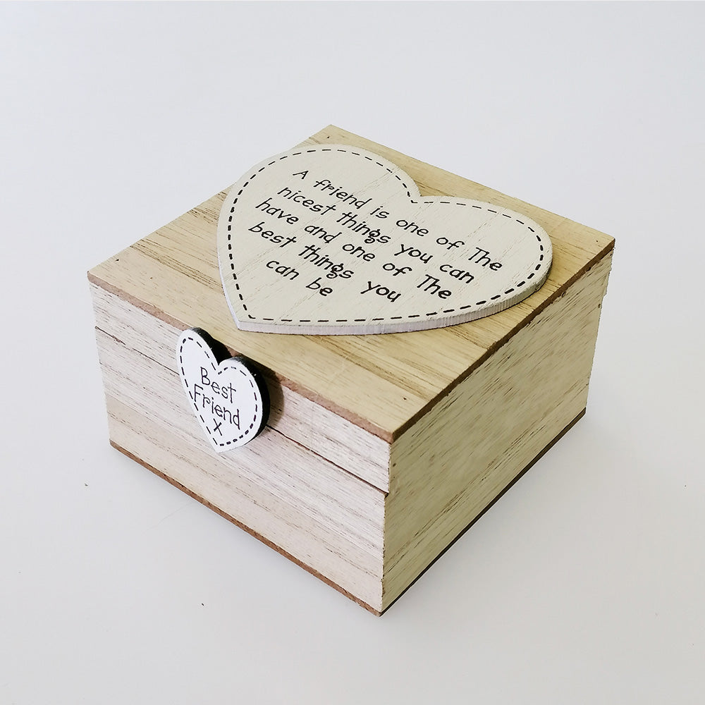 Heart Styled Box - 'A Friend Is...'