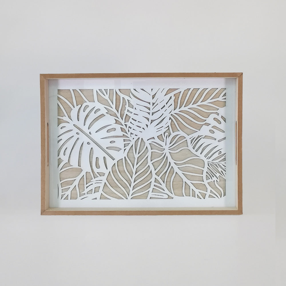 Mosaic Look Wooden Tray - Small