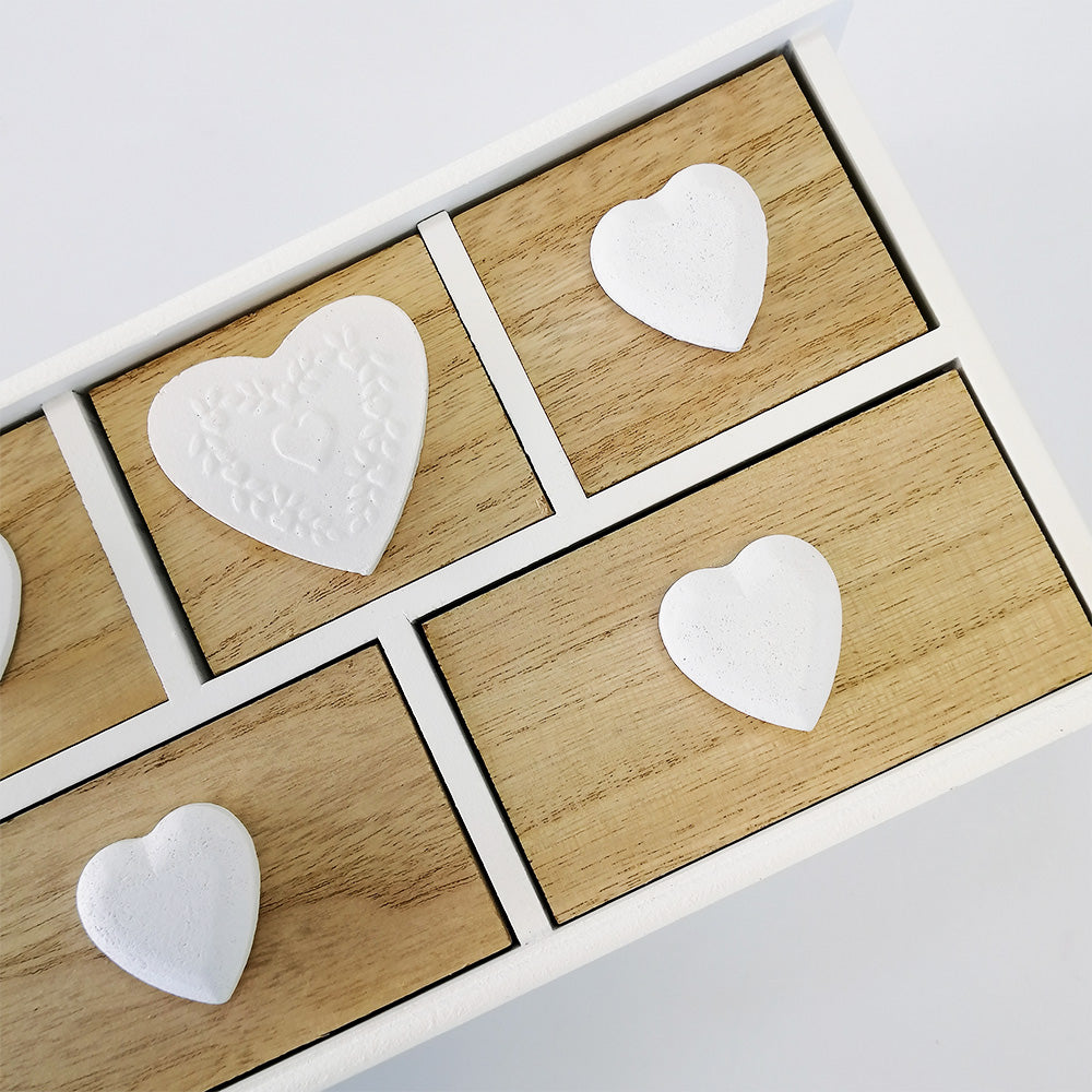 Small 5 Drawer Cabinet With Heart Handles