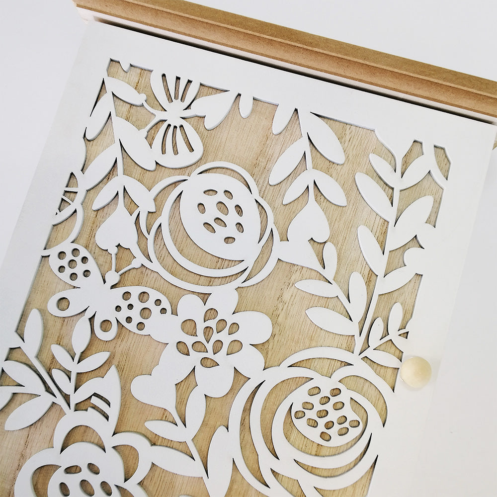 Floral Key Holder Cabinet