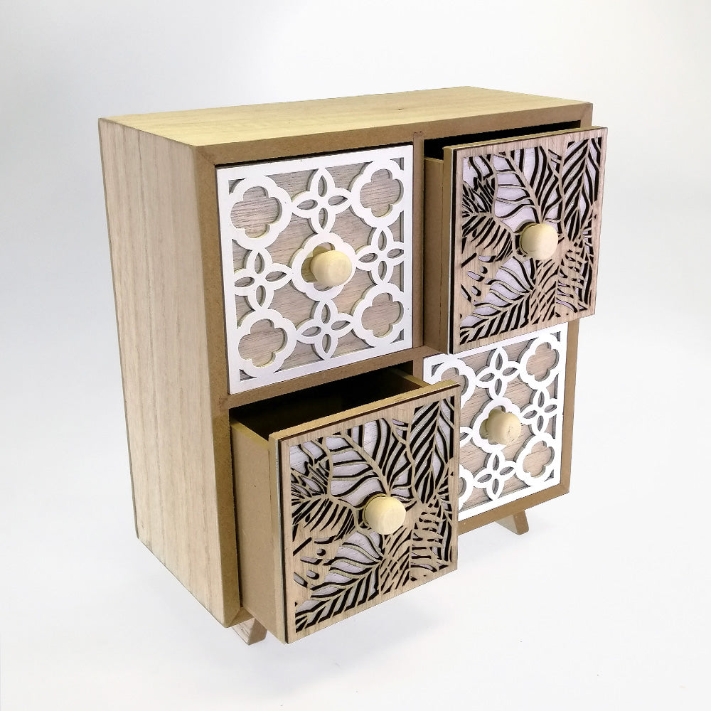 4 Drawer Cabinet - Cutwork