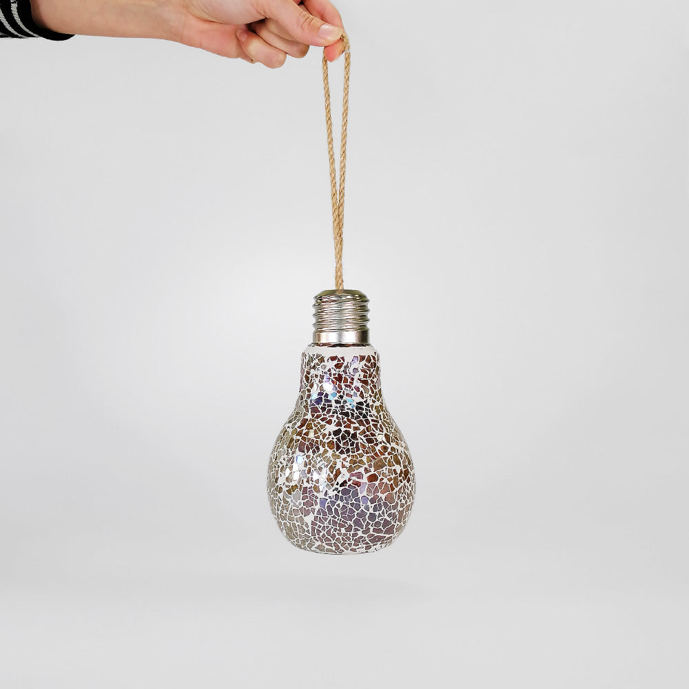 LED Mosaic Light Bulb - Iridescent- 17cm