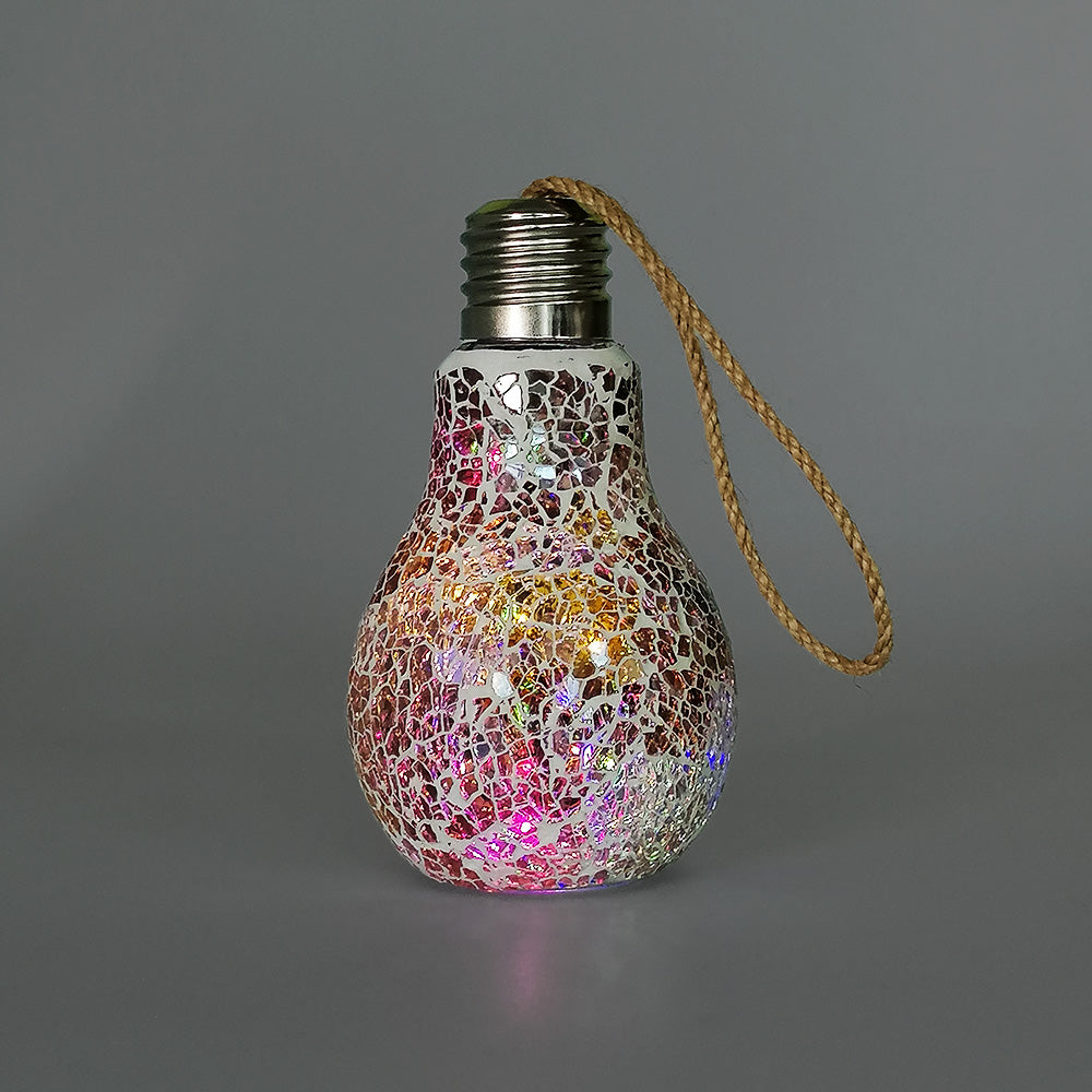 LED Mosaic Light Bulb - Iridescent- 17cm