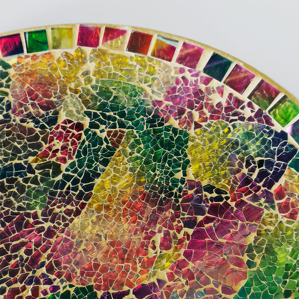 Mosaic Plate - Iridescent - 28cm