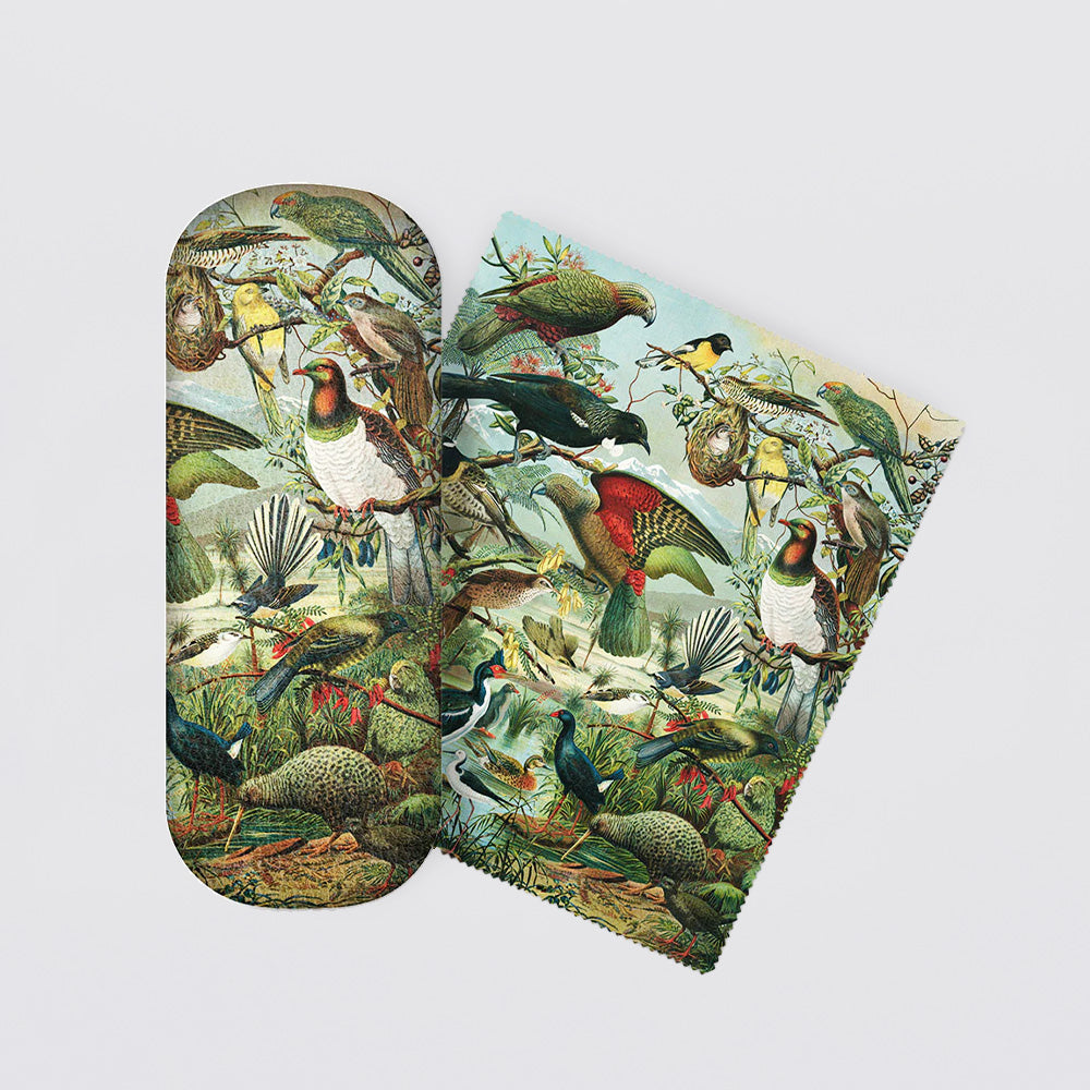 Native Birds' Glasses Case