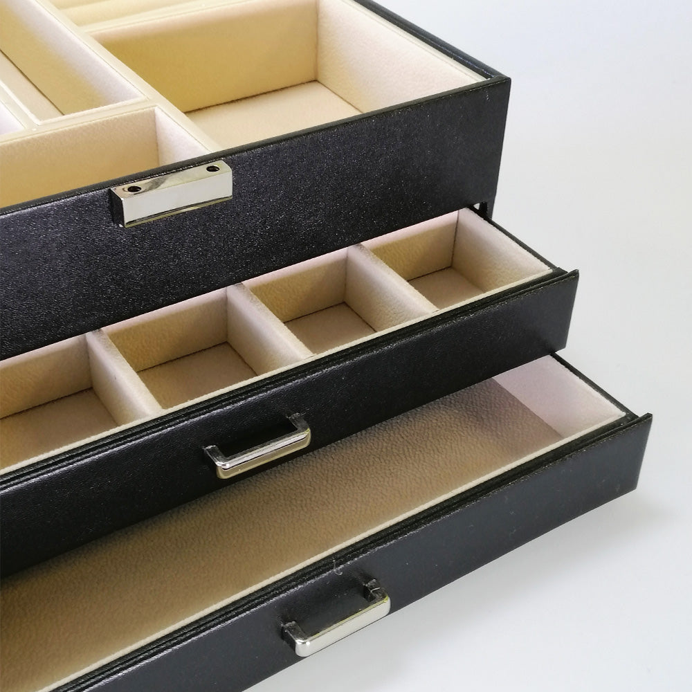 Clear Top Jewellery Boxes With Drawers