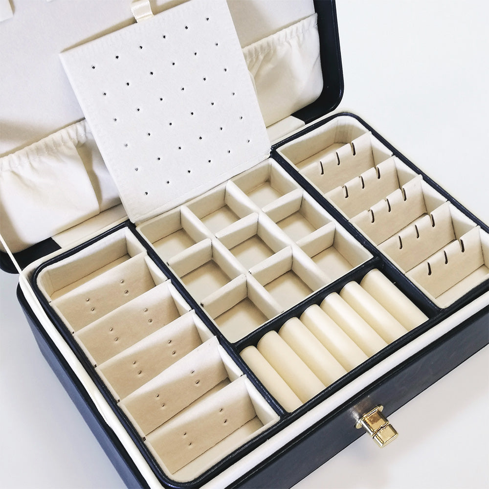 Jewellery Box With Latch - Navy