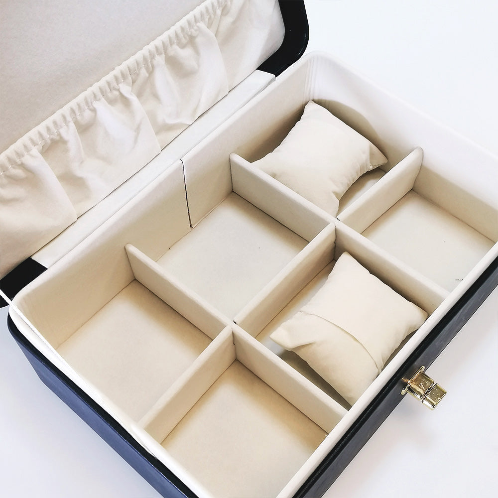 Jewellery Box With Latch - Navy