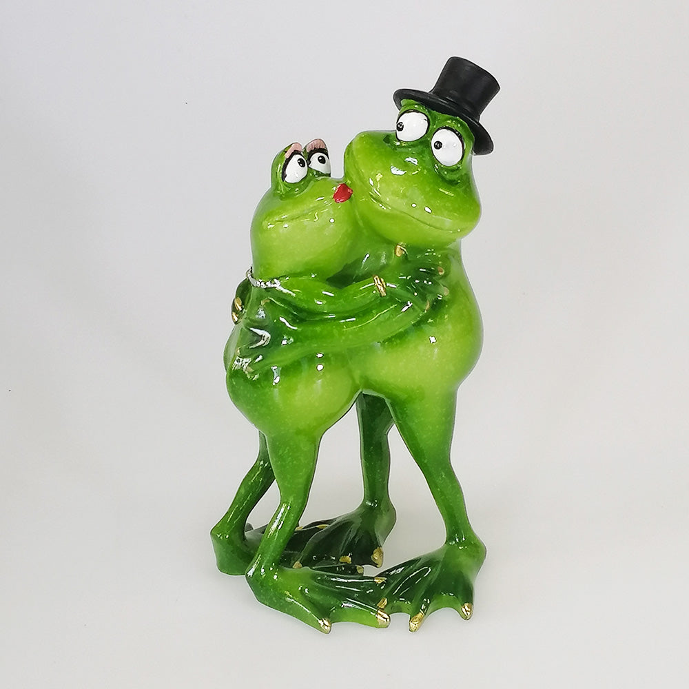 Cuddling Frogs - Figurine