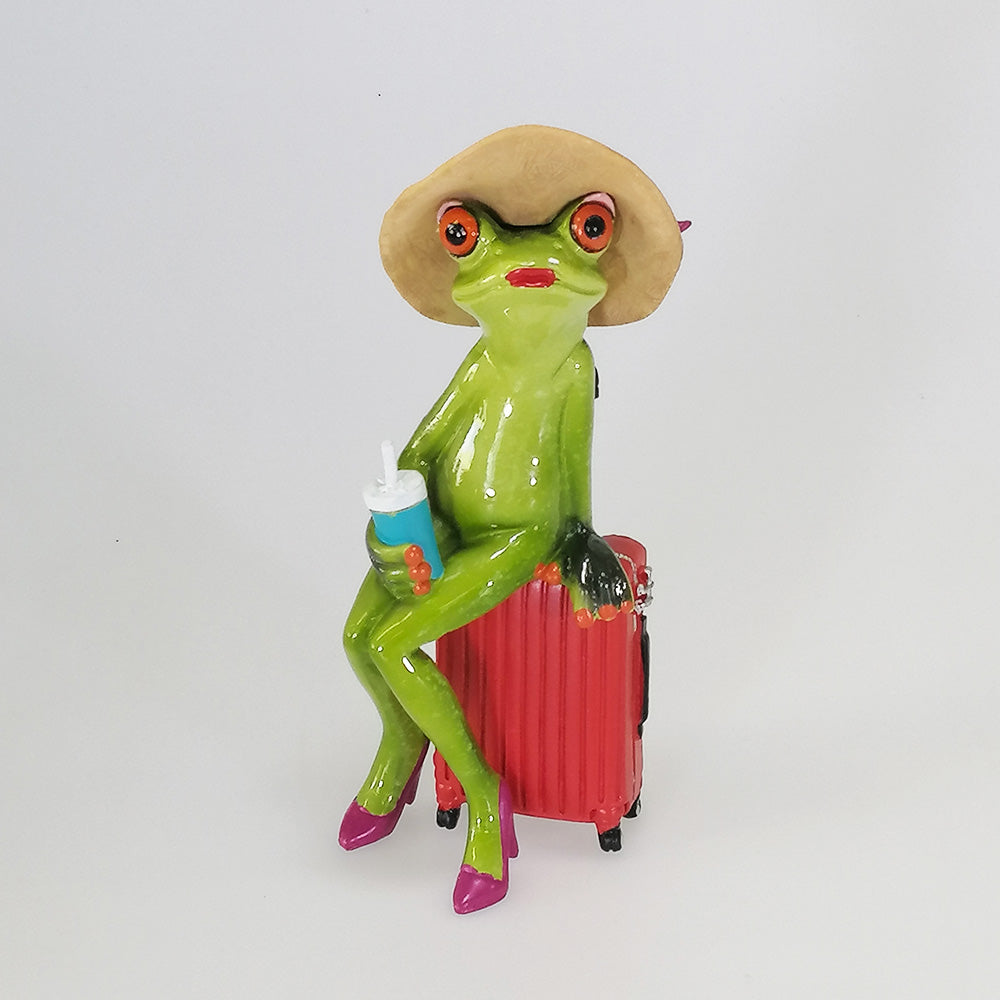 Suitcase' Frog - Figurine