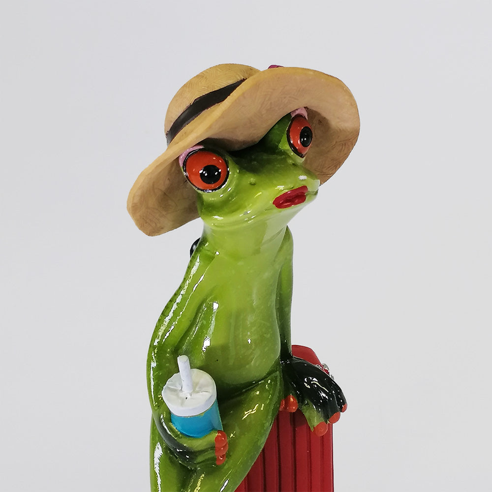 Suitcase' Frog - Figurine
