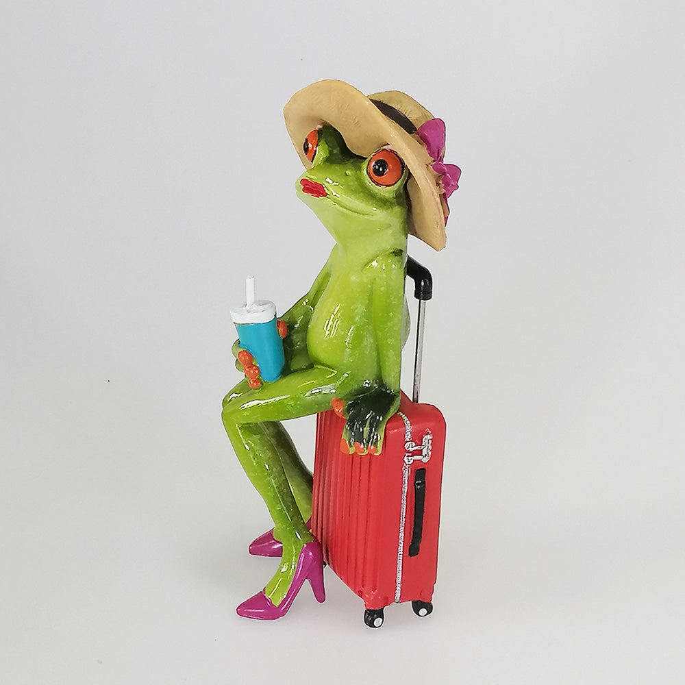 Suitcase' Frog - Figurine