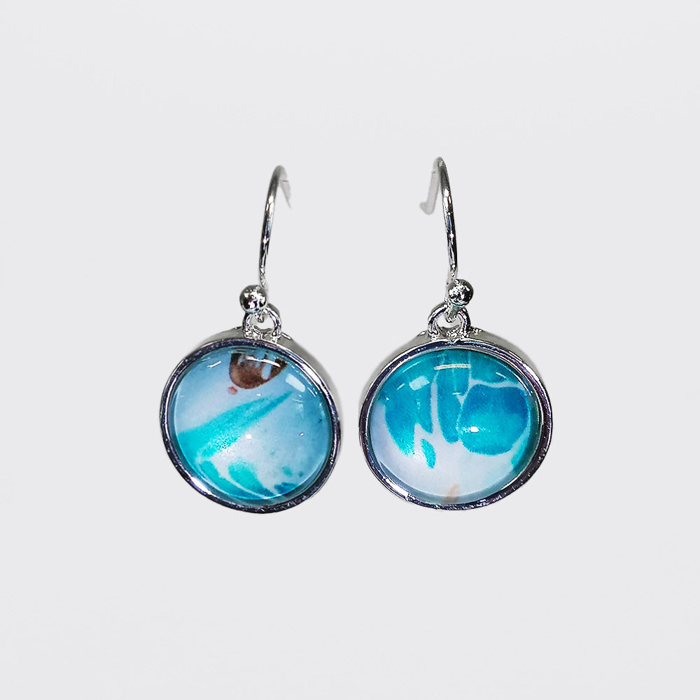 Lilly & Mae - Silver Plated Earrings - Light Blue