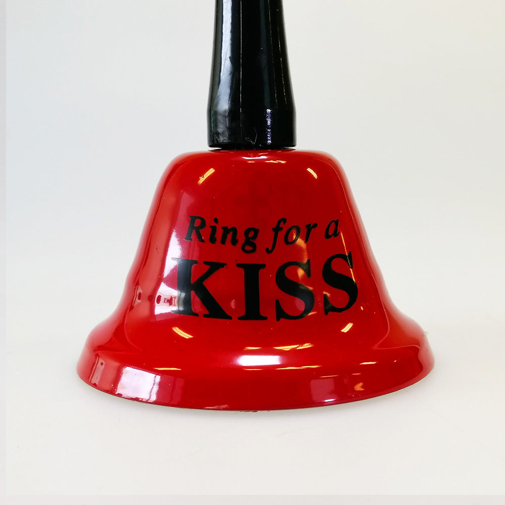 Ring For A Kiss' Bell - Red 7.5x12cm