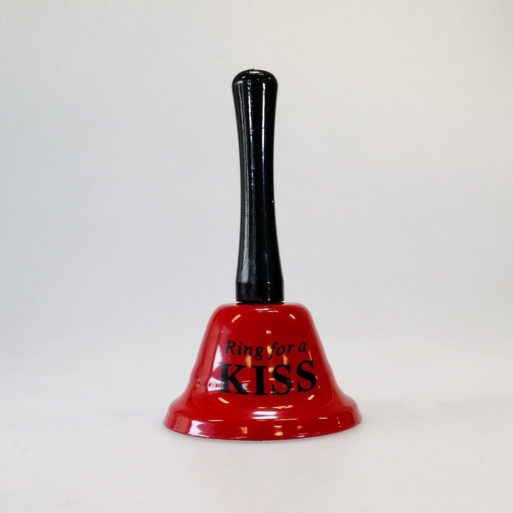 'Ring For A Kiss' Bell - Red 7.5x12cm