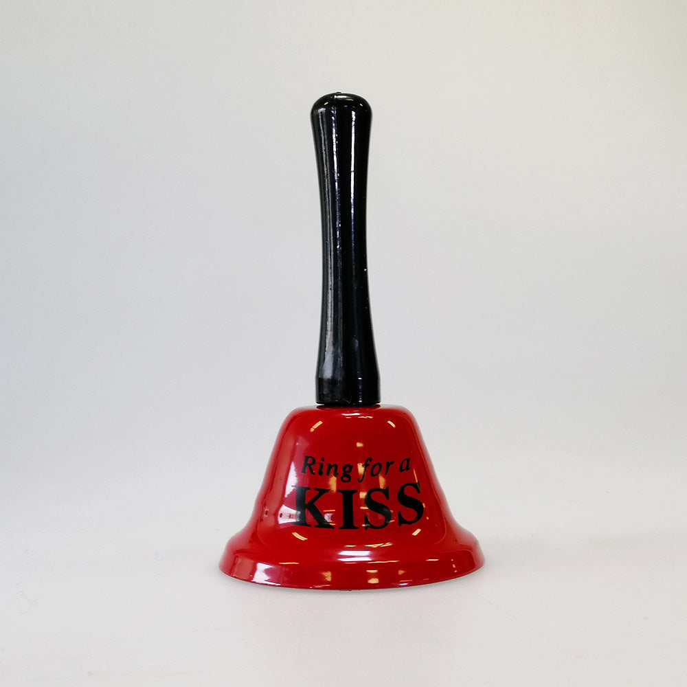 Ring For A Kiss' Bell - Red 7.5x12cm