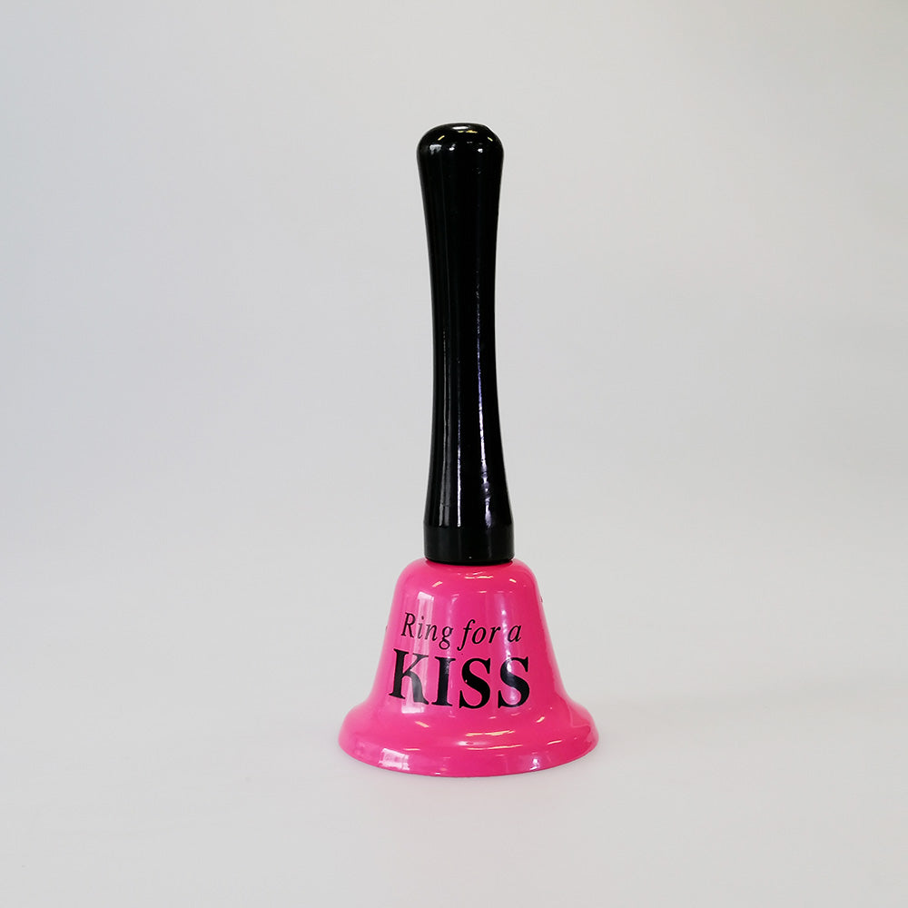 'Ring For A Kiss' Bell - Pink 5.2x12cm