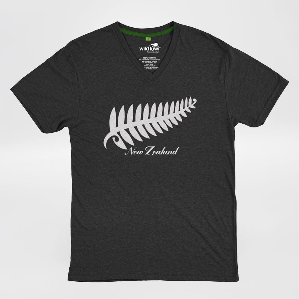 Embroidered Fern - Womens T-Shirt